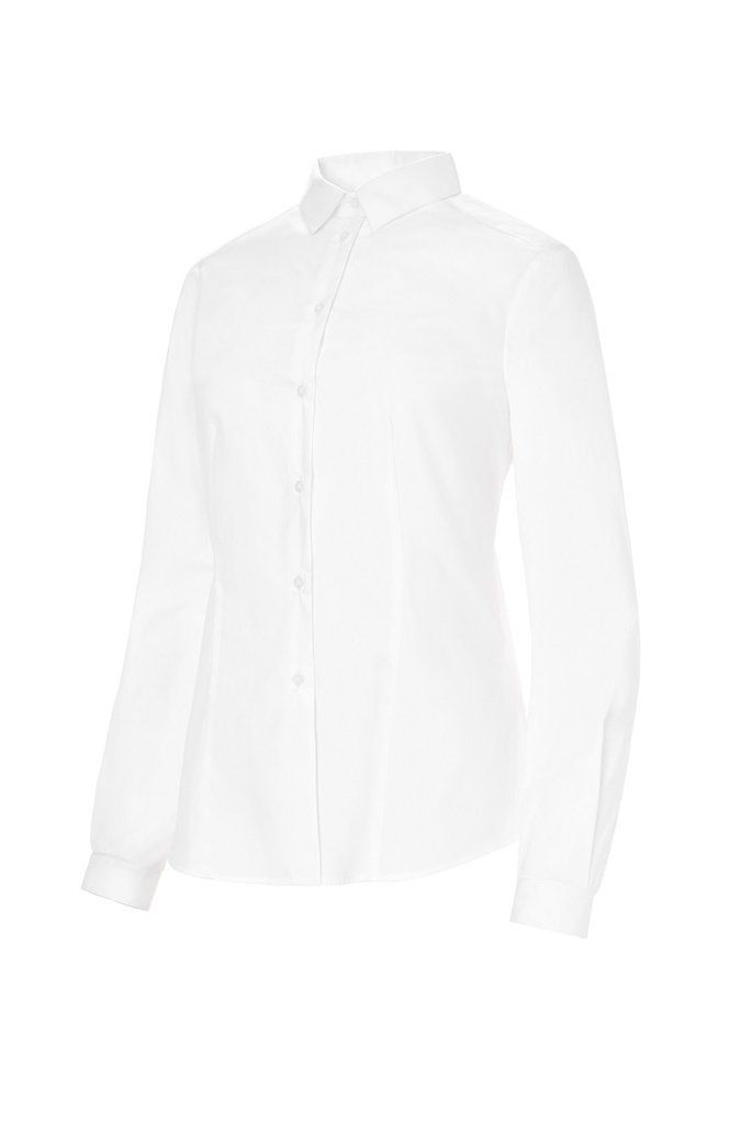 [02257_10_34] BLUSA M/L SIN BOLSILLO SLIM FIT 4%ELASTANO 21%ALGO 115GR (34, 10 BLANCO)