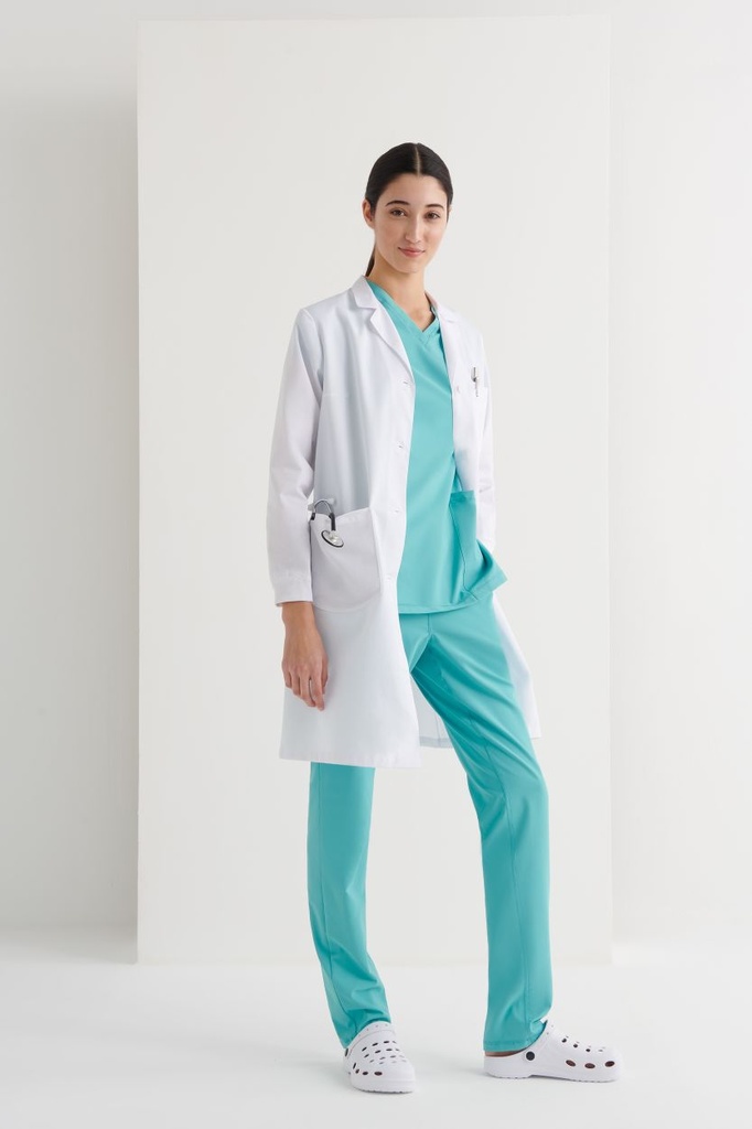 [ORION 12.08_10_XS] BATA SRA M/L PUÑO AJUSTABLE BOLSILLO MULTIDEPARTAMENTO 65%POL 35%ALG 210 GR ORION (XS)