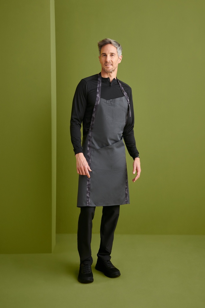 [06427_09_01] DELANTAL PETO DIAGONAL REGULABLE CINTA CAMUFLAJE (01, 09 GRIS MEDIO)