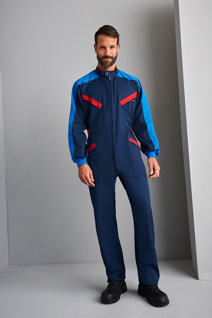 [00125_07_46] BUZO TRICOLOR CREMALLERA CUELLO TIRA 00125 (46, 07 MARINO)