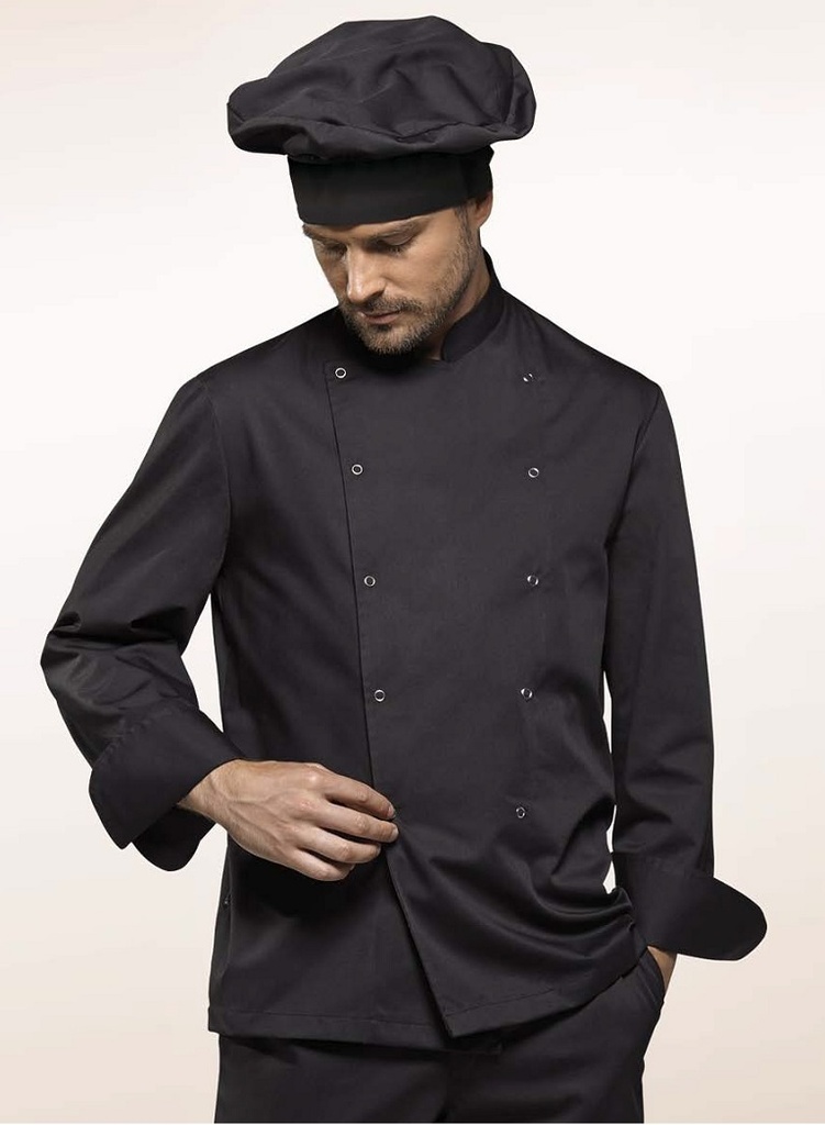 AMERICANA COCINERO CRUZADA MANGA LARGA CORCHETE 00633