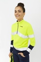 POLO ALTA VISIBILIDAD MANGA LARGA COMBINADO MEDIA CREMALLERA 04731