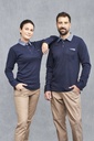 POLO INTERLOCK MANGA LARGA CUELLO DENIM BOLSO PECHO 04825