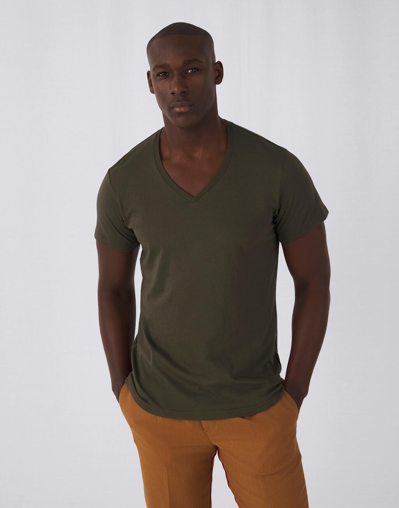 [TM044_000_S] CAMISETA CRO M/C 100%ALGODON ORGANICO CUELLO PICO 145GR (S, 000 White)