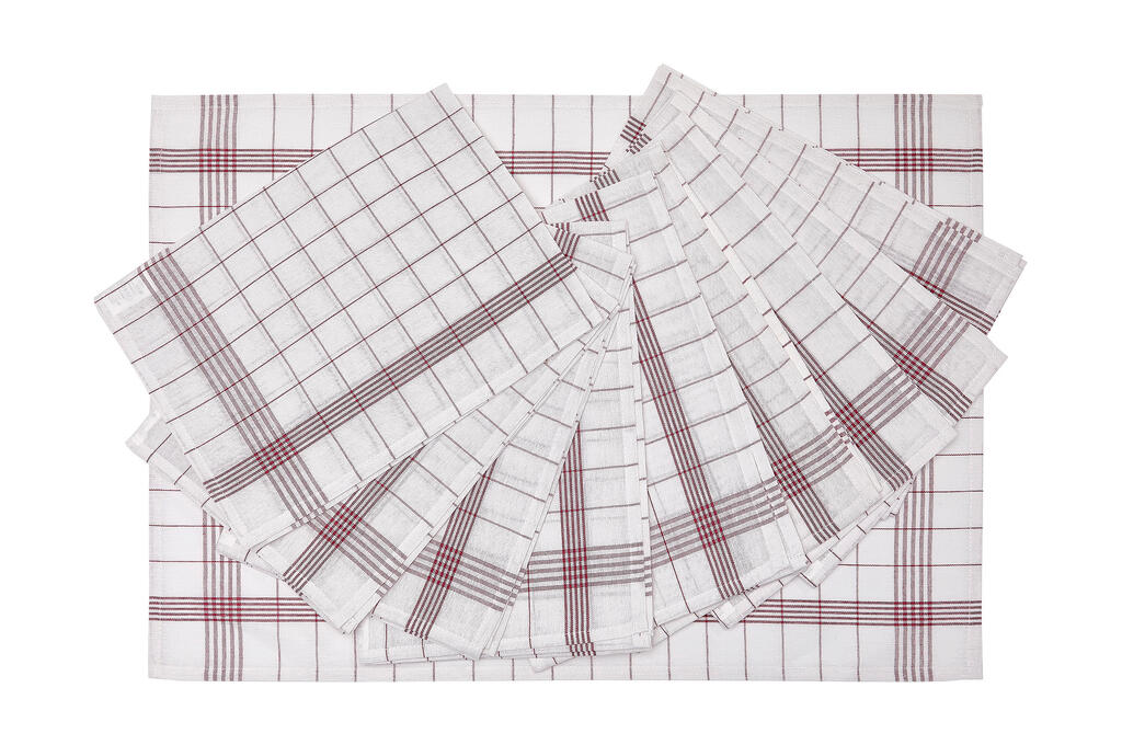 [JG30_054_One Size] PAÑO COCINA 10 UNIDADES 100% ALGODON 145 GR 50X70CM 60º