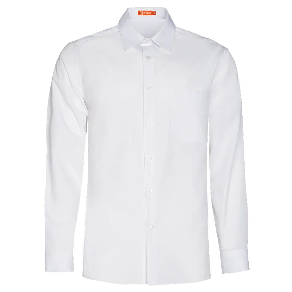 CAMISA M/L 1 BOLSILLO BASIC CANESU ESPALDA 65%POL 35%ALGODON DELON