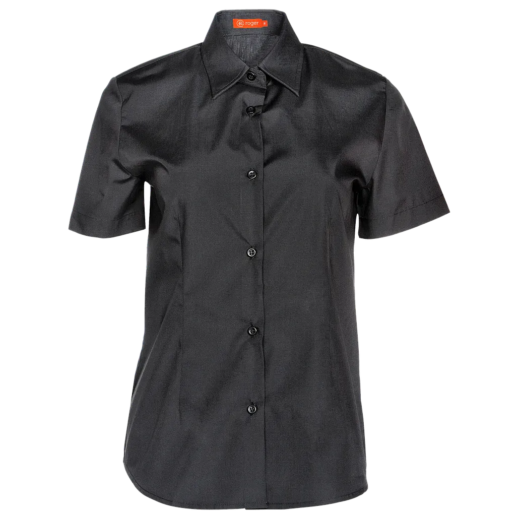 BLUSA M/C ENTALLADA BASIC SIN BOLSILLO 65%POL 35ALG ENTALLADA DELON