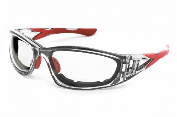 [990.03__] Pegaso F1 – Gafas de protección antivaho con foam extraíble y filtro UV400