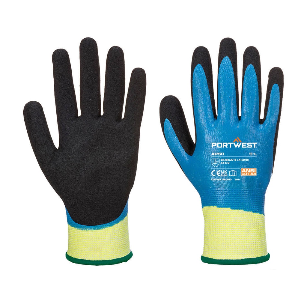 [AP50B8RS] GUANTE ANTICORTE IMPERMEABLE NITRILO Y ESPUMA NITRILO CAT II (S)
