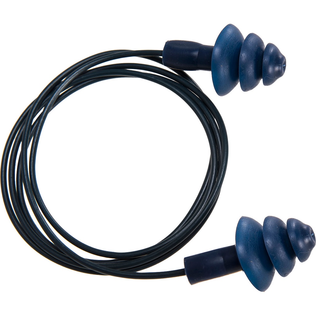 TAPON AUDITIVO DETECTABLE REUTILIZABLES GOMA TERMOPLASTICA EN352-2 SNR 32dB CAJA 50 PARES