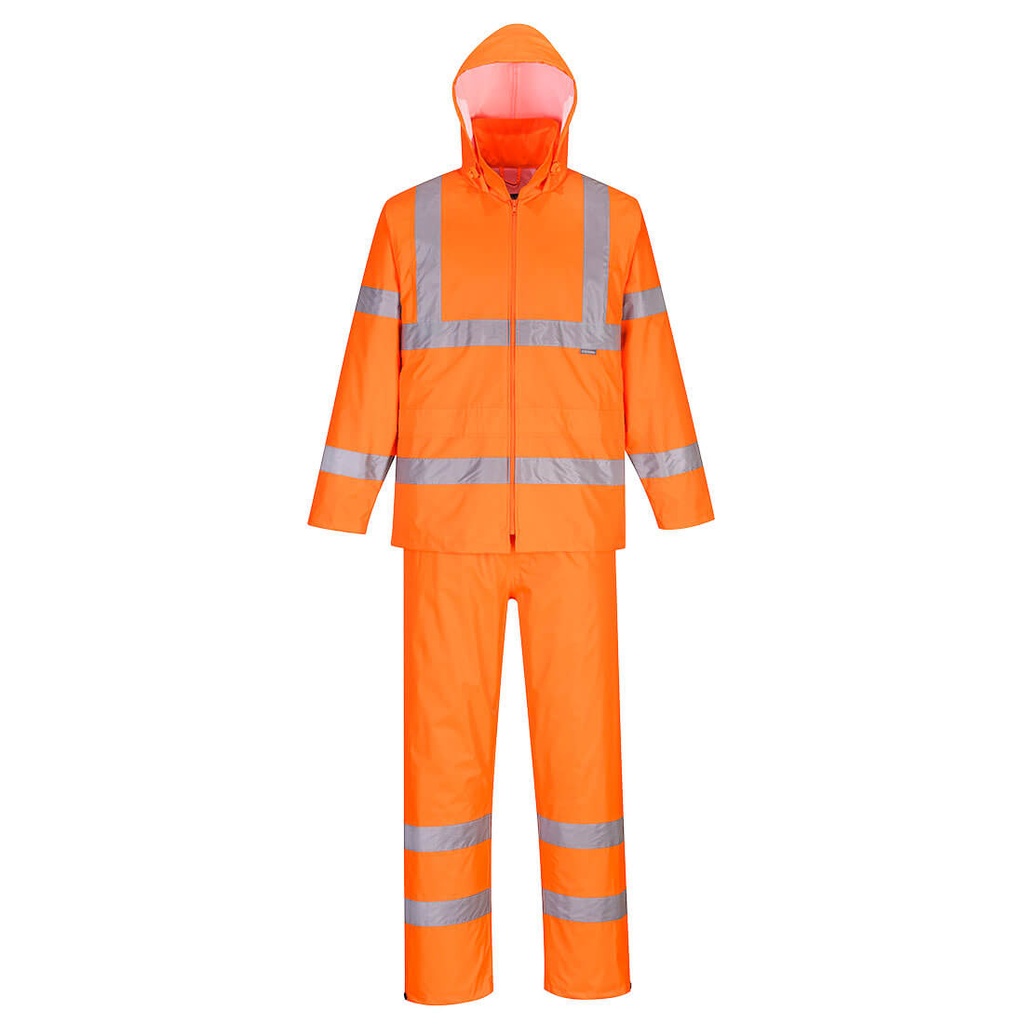 [H448ORRXS] TRAJE AGUA ALTA VISIBILIDAD PORTWEST PACKAWAY H448 (XS, ORR Naranja)