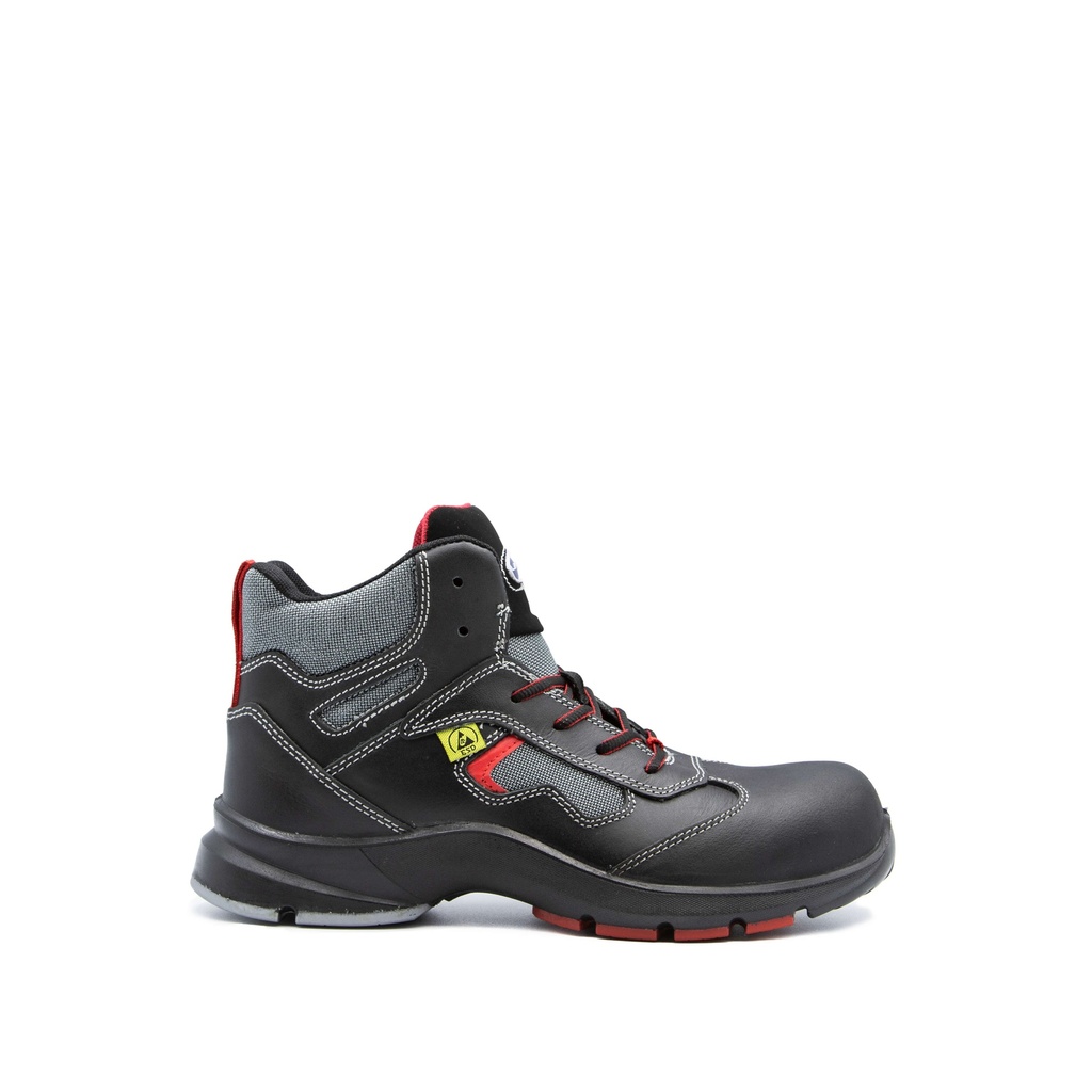 BOTA S3 NO METAL PIEL POLIURETANO EN20345 BIOMASS FILOS ROJOS