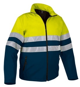 SOFT SHELL ALTA VISIBILIDAD 350 GR 2 BANDA HORIZON STORM A/V