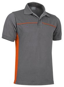 [THUNDER_NEGRO/GRIS_S] POLO BICOLOR COMBINADO THUNDER (S, NEGRO/GRIS)