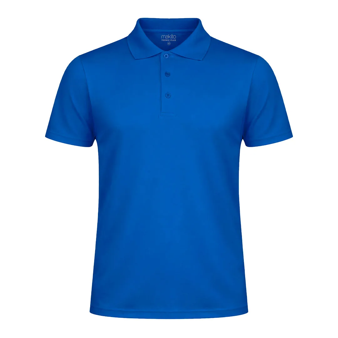 [4187_ROYAL_S] POLO M/C CRO POLIESTER TECNICO PLUS PIQUE NIDO DE ABEJA (S, ROYAL)