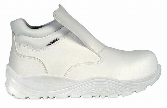 BOTA BLANCA S3 SIN CORDONES PIEL SIINTETICA SUELA DOBLE DESIDAD OKUDEN MAXI CONFORT EN345