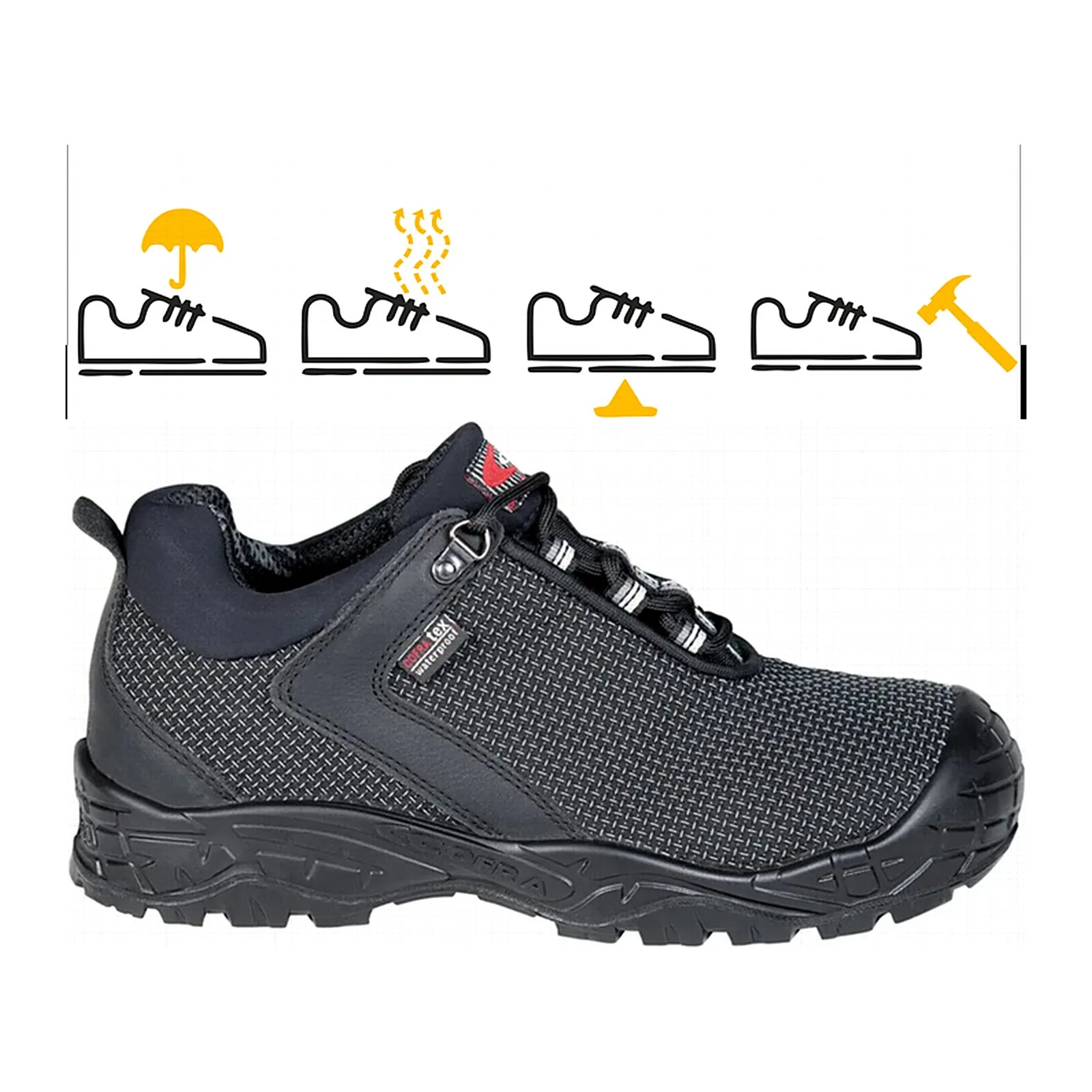 [22450-N00.W40] ZAPATO S7S VELES COFRA TEXTIL 22450-N00 **Fin stock** CON MEMBRANA (40)