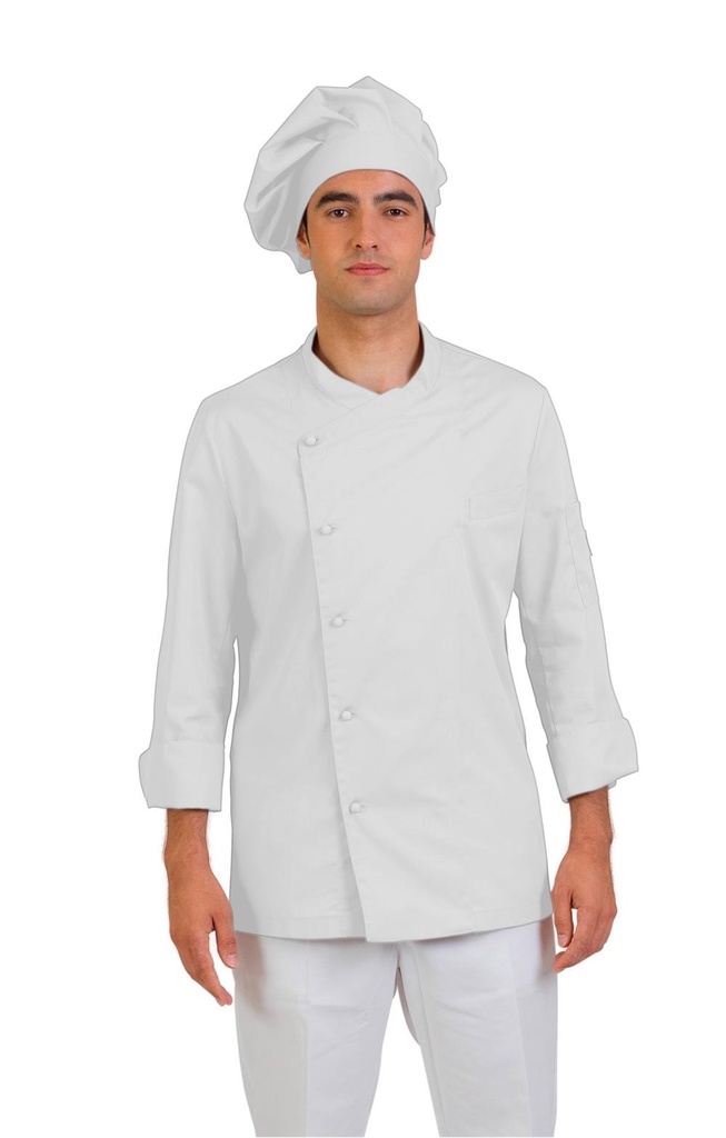 [113007_0000_XS] CHAQUETA COCINA MANGA LARGA BOTONES COMBINABLES TORINESE 113007 (XS)