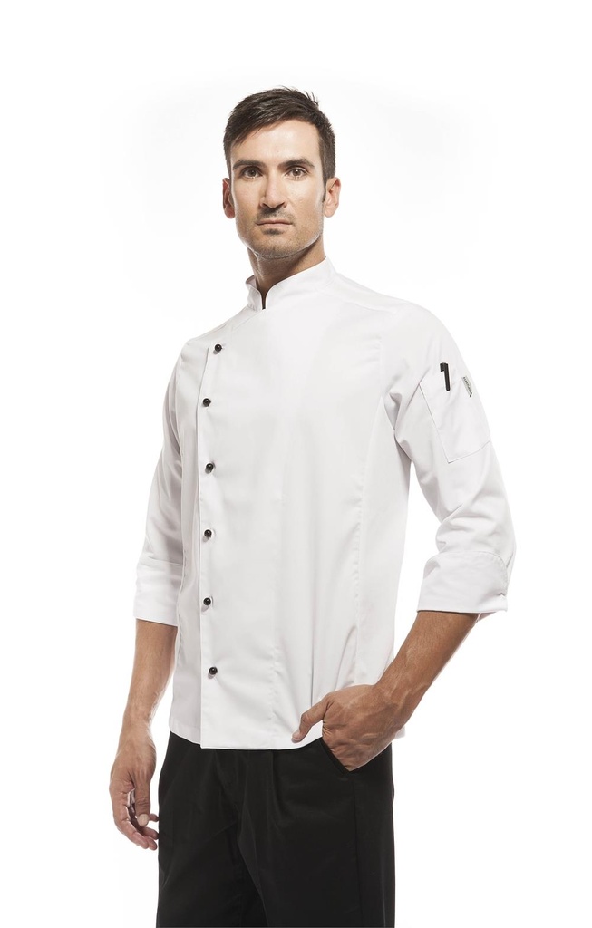 [113003_0000_XS] CHAQUETA COCINA MANGA LARGA TRANSPIRABLE VERONA 113003 (XS)