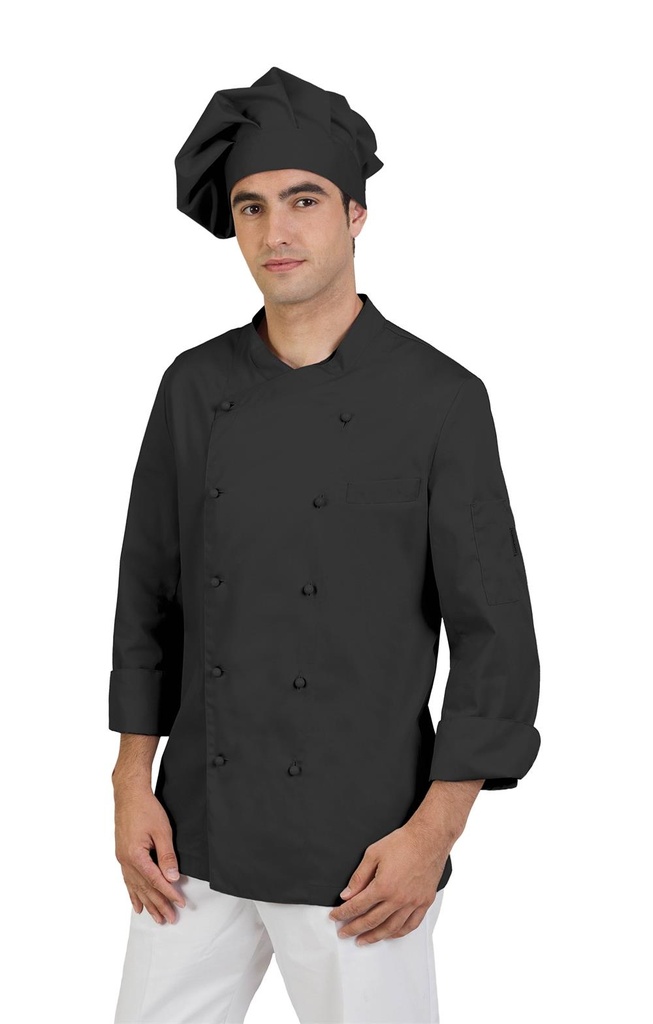 [113002C_0099_XS] CHAQUETA COCINA SARGA SIN BOTONES ÍMOLA 113002C (XS)