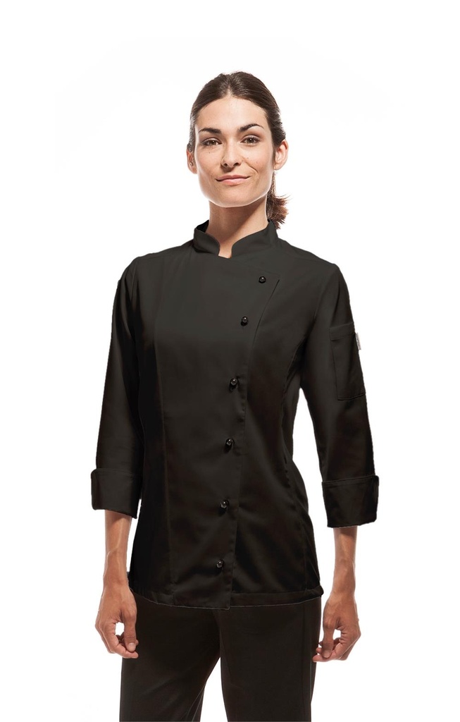 [113203C_0099_XS] CHAQUETA COCINA MANGA LARGA TRANSPIRABLE TRAPANI 113203C (XS)