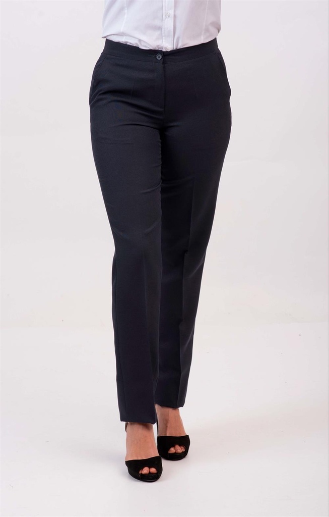 [S196179_0069_34] PANTALÓN MUJER CINTURILLA ELÁSTICA DOS BOLSILLOS S196179 (34, 69 MARINO)
