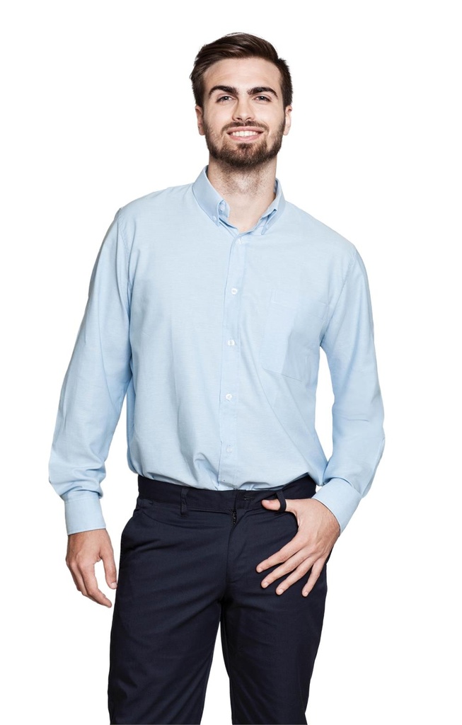 CAMISA MANGA LARGA OXFORD CUELLO BOTÓN ALISIOS 3104