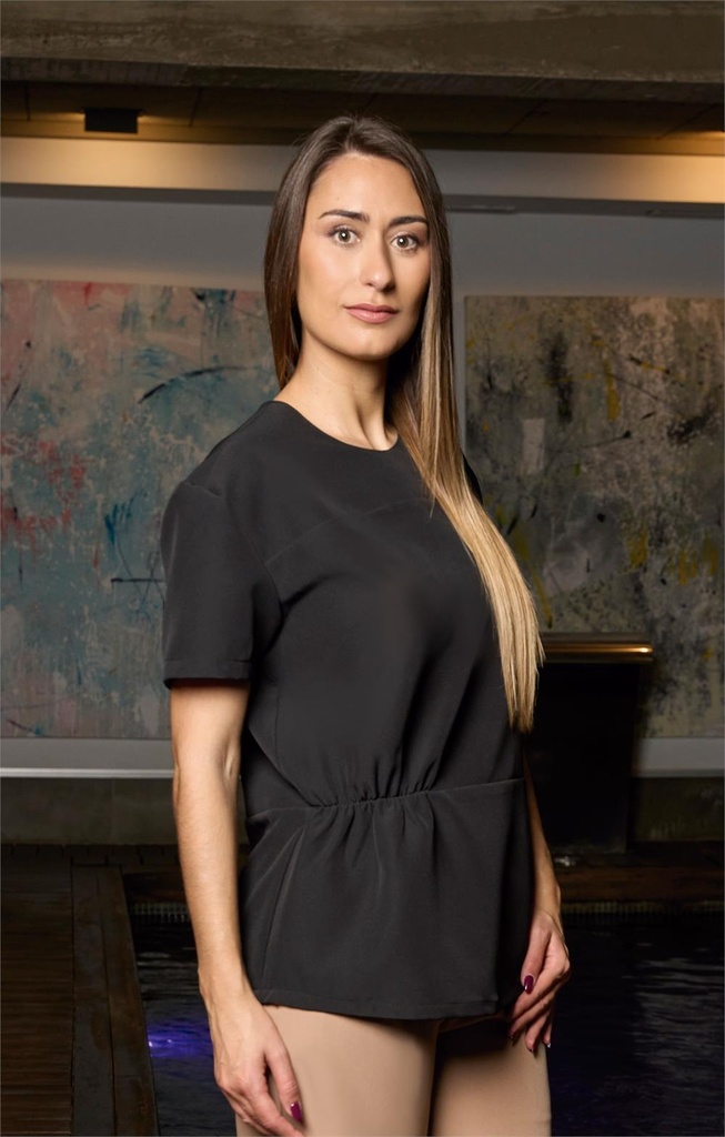 [114219_0099_XS] CASACA MUJER M/CORTA JINBEI 114219 (XS, 99 NEGRO)