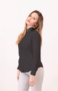 BLUSA MANGA LARGA CUELLO MAO BOTONADURA OCULTA LIBIS 3616C