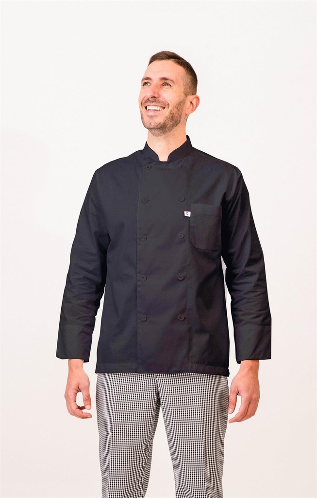 CHAQUETA COCINA MANGA LARGA BOTÓN PASTA AREZZO 113009C