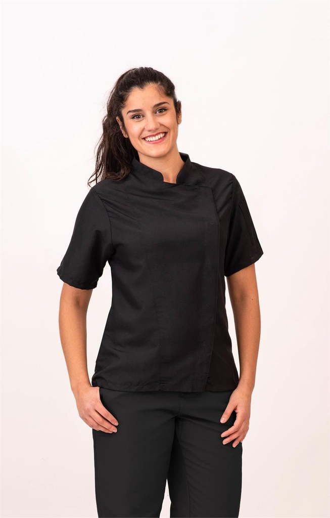 CHAQUETA COCINA MANGA CORTA CIERRE AUTOMÁTICOS GESDRY CALABRIA 113213C