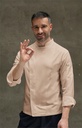 Chaquetilla cocina m/larga microfibra LAZIO