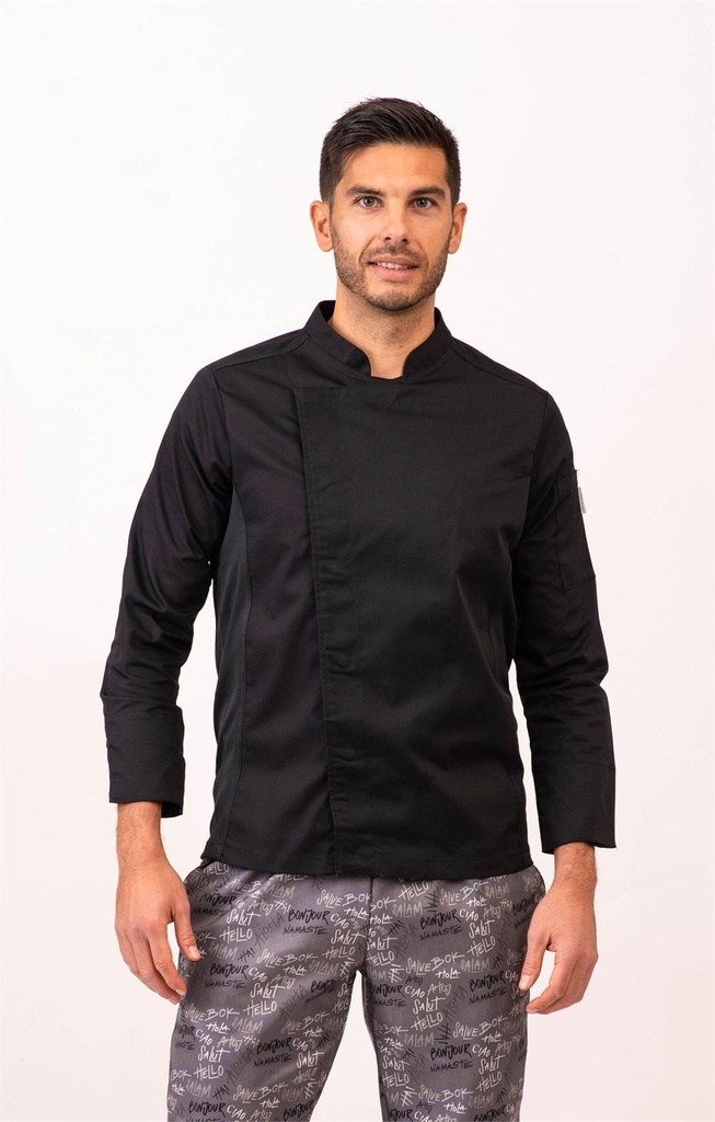 CHAQUETA BROCHES OCULTOS BOLSILLO MANGA SIENA 113008C