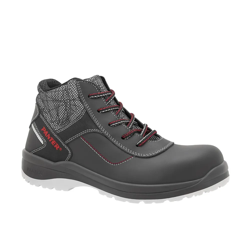 BOTA PIEL S3 ESD PESPUNTE ROJO EN345 NO METAL SILEX LINK
