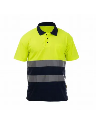 [ROCK HV POLO S/S ORANGE/NAVY XS] POLO ALTA VISIBILIDAD ROCK TOMAS BODERO (XS, HV ORANGE-NAVY)