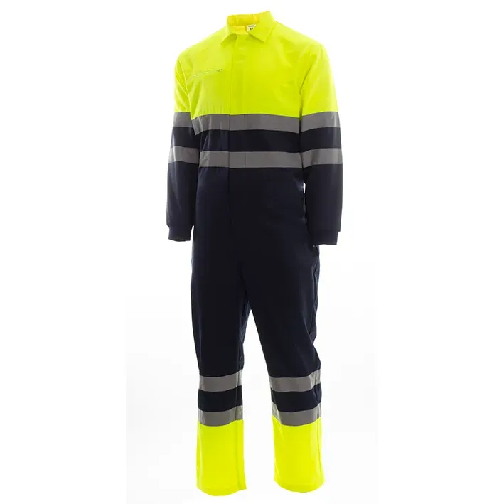 [JUMP HV ORANGE/NAVY XS] BUZO A/V CLASE 2 240 GR 20% ALGODON BICOLOR REFLECTANTE JUMP (XS, HV ORANGE-NAVY)