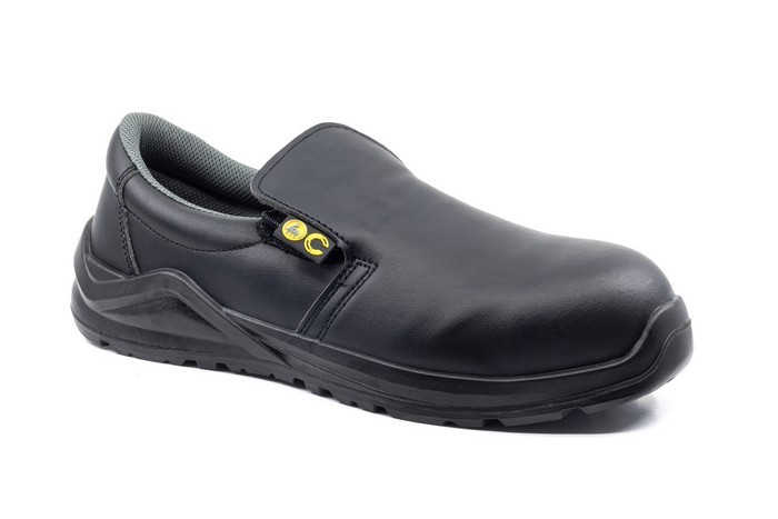 ZAPATO S2 SIN CORDONES NEGRO AJUSTE VELCRO COOK SRC (35, NEGRO)