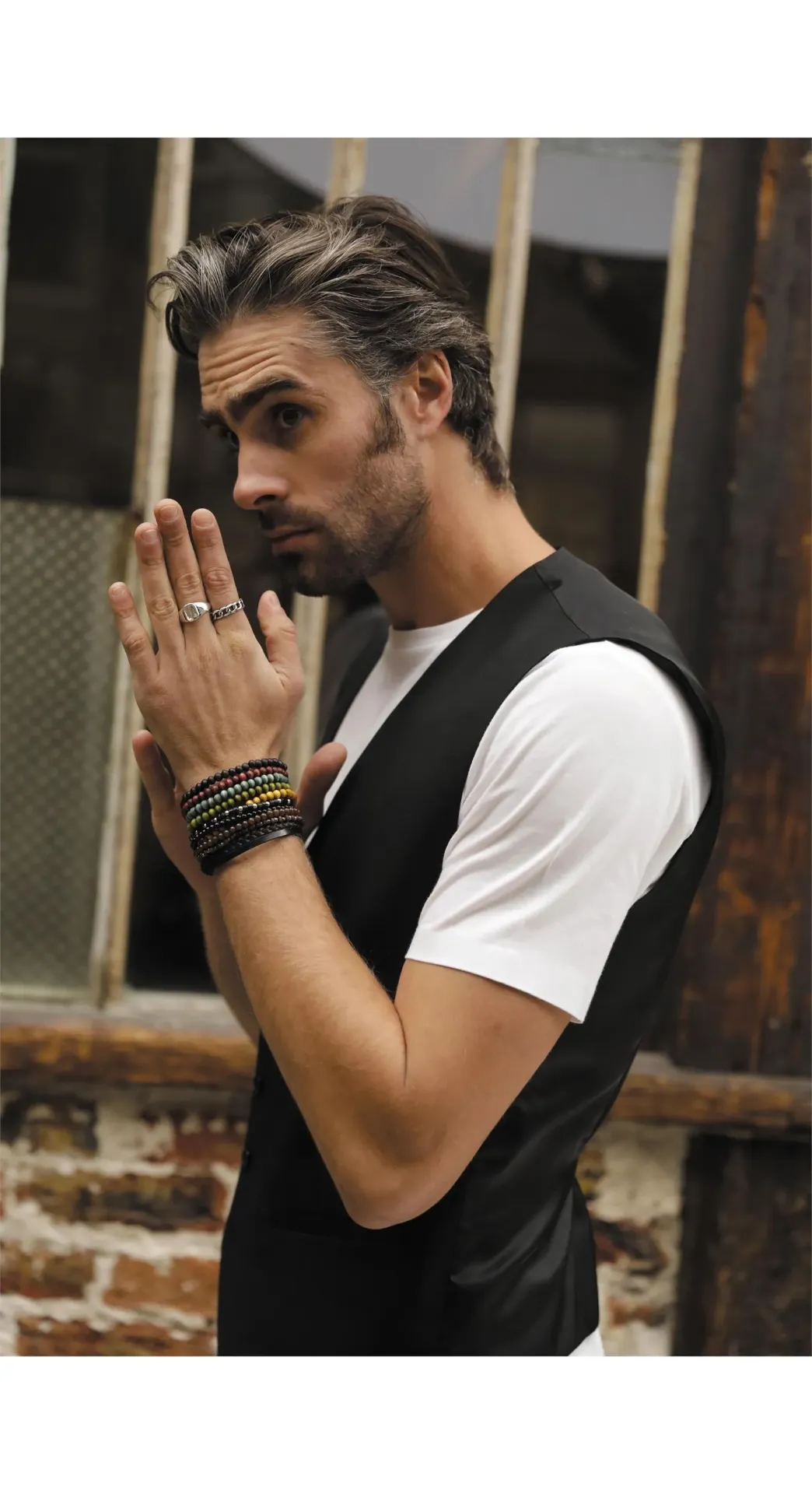 [MAX MEN_309_040] CHALECO CRO VESTIR ESPALDA FORRO 66%POLIESTER 34%VISCOSA MAX MEN (309 NEGRO PROFUNDO, 40)