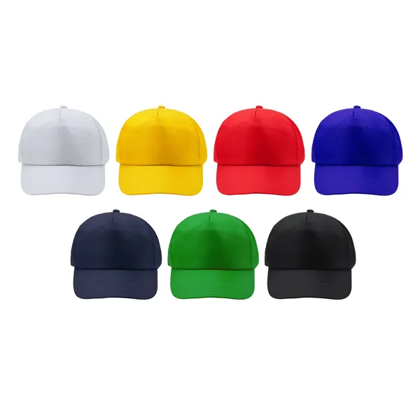 [GO7509001] Gorra 100% poliéster reciclado RPET 5 paneles calisto (01 BLANCO)