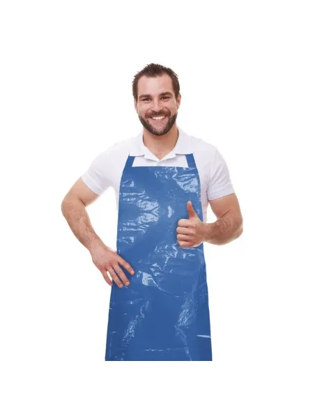 Delantal desechable 50 unidades polietileno en rollo 84x140 cm