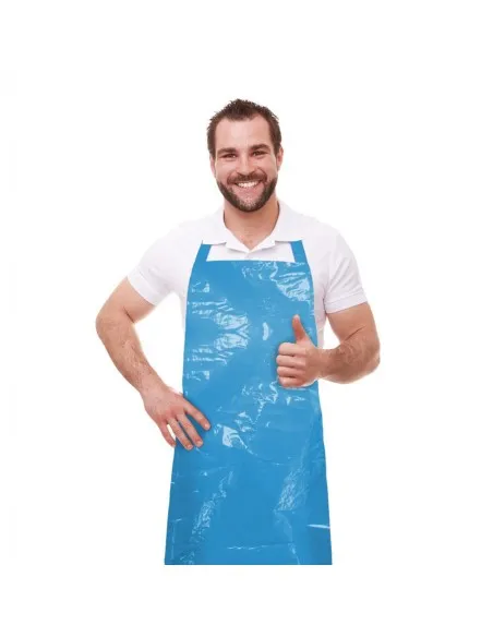 [06/01/037] Delantal desechable 100 unidades polietileno 76x120 cm galga 100