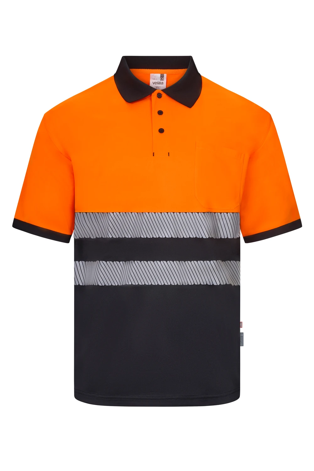 POLO M/CORTA ALTA VISIBILIDAD BANDAS SEGMENTADA VELILLA 305533