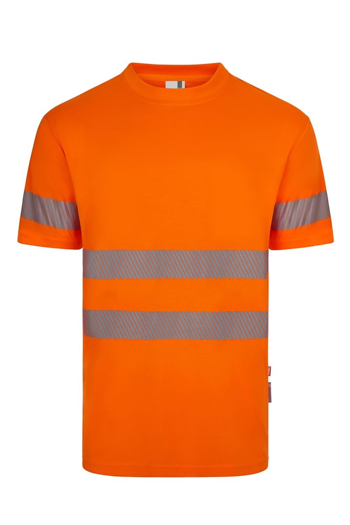 [305632_19_XS] CAMISETA CUELLO REDONDO BANDAS REFLECTANTES 305632 (XS, 19 NARANJA FLÚOR)