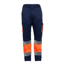 PANTALÓN MULTIBOLSILLO ELASTICO ALTA VISIBILIDAD BANDAS SEGMENTADAS EN 20471 DESTINY HV