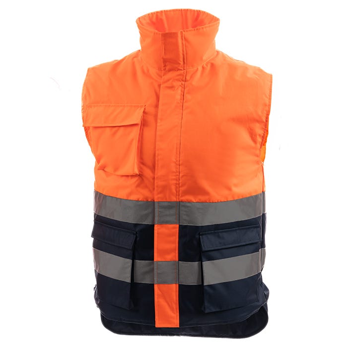 CHALECO ALTA VISIBILIDAD CREMALLERA BANDAS REFLECTANTES EN 20471 CLASE 1 ORION HV