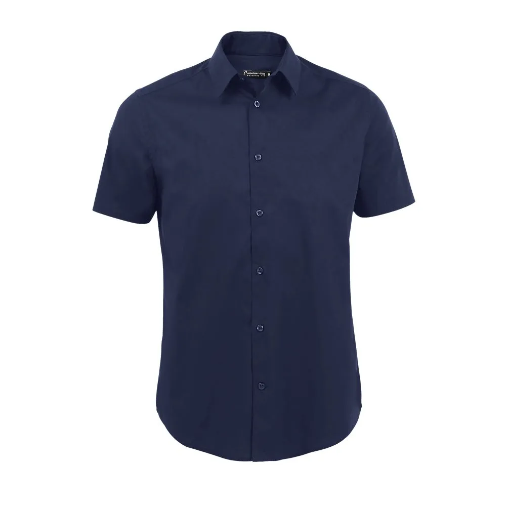CAMISA M/CORTA ELASTAN AJUSTADA 140GR BROADWAY