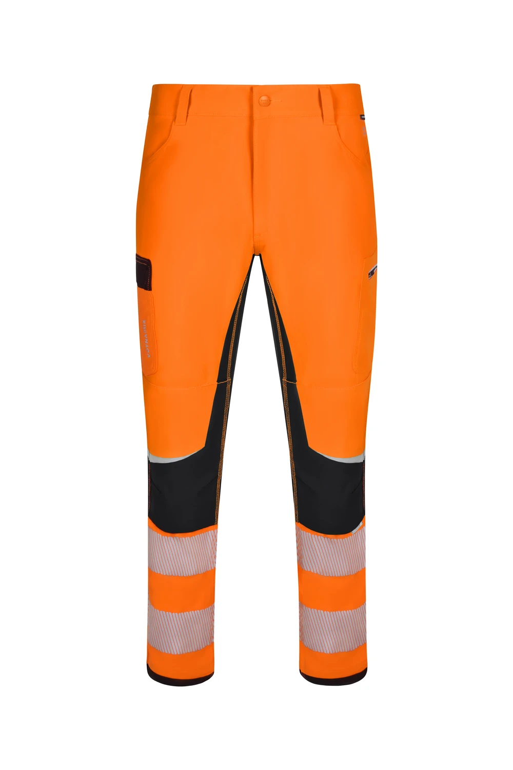 PANTALÓN MULTIBOLSILLOS SLIM FIT TEJIDO ELÁSTICO ALTA VISIBILIDAD EN 20471 CLASE 2 303030X