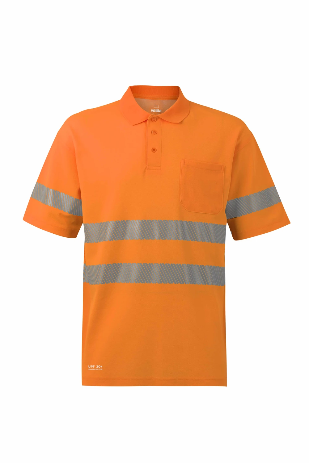 POLO M/CORTA MONOCOLOR ALTA VISIBILIDAD BANDAS SEGMENTADAS EN 20471 CLASE 2 305542