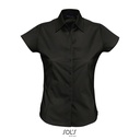 Blusa m/corta strech Excess cuello camisero