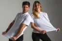 Chaquetilla cocina m/corta tejido transpirable y elástico fusión